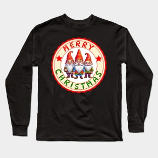 Cute Christmas Gnomes Long Sleeve T-Shirt